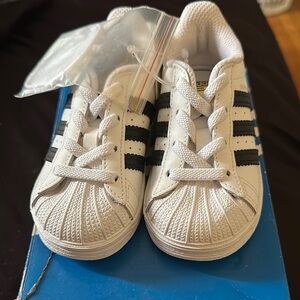 Adidas Superstar kids White and Black Sneakers